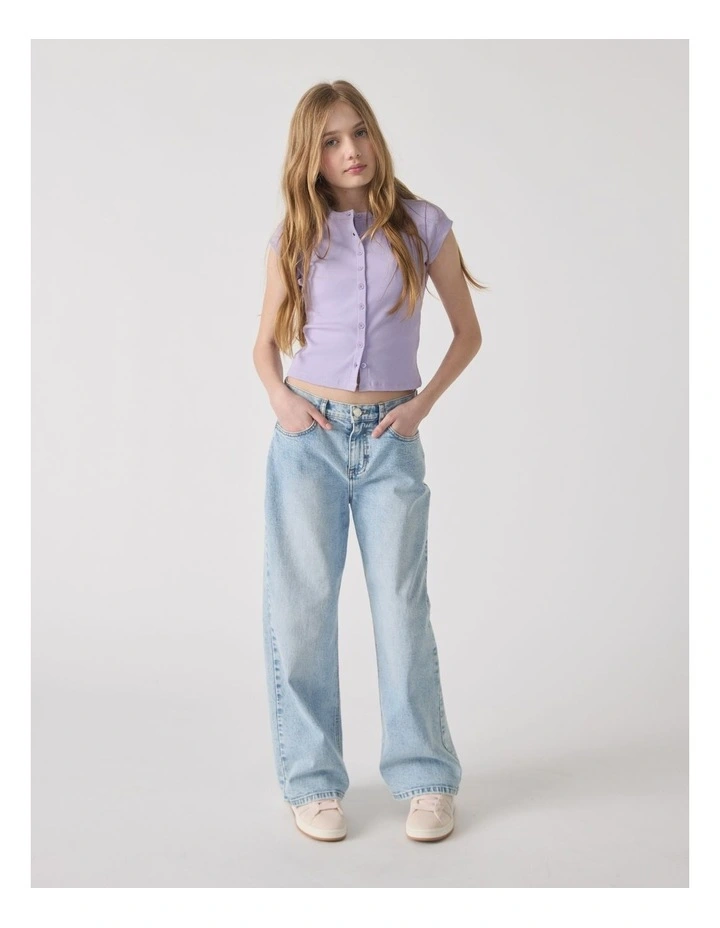 Girls Riley Rib T-Shirt image 1