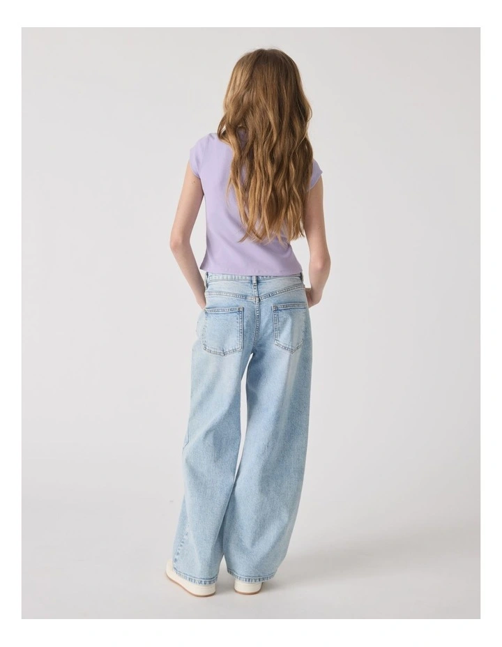 Girls Riley Rib T-Shirt image 2