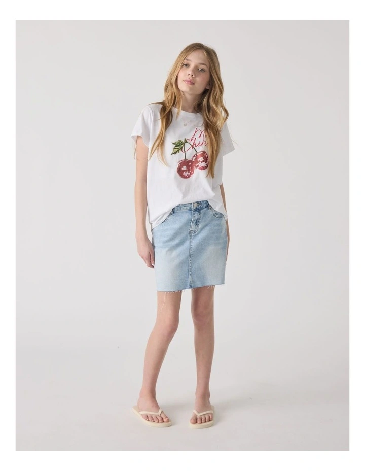 Girls Disco Cherry Tee image 1