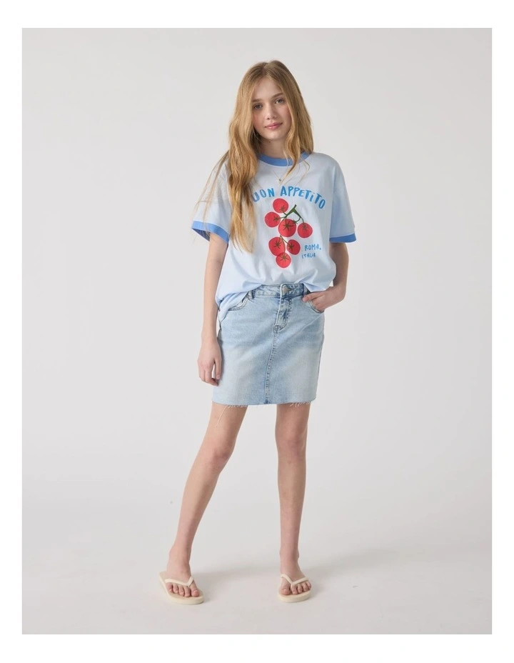 Girls Roma Oversized Tee image 1