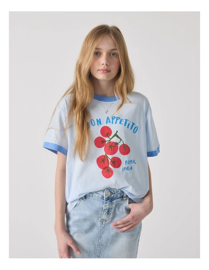 Girls Roma Oversized Tee image 3