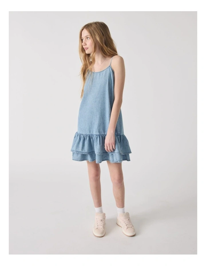 Girls Ashley Denim Dress image 1