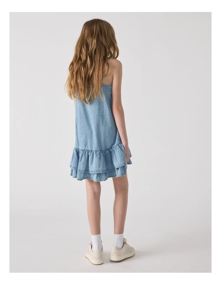 Girls Ashley Denim Dress image 2