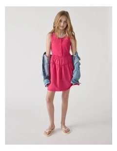 Girls Piper Tiered Mini Dress