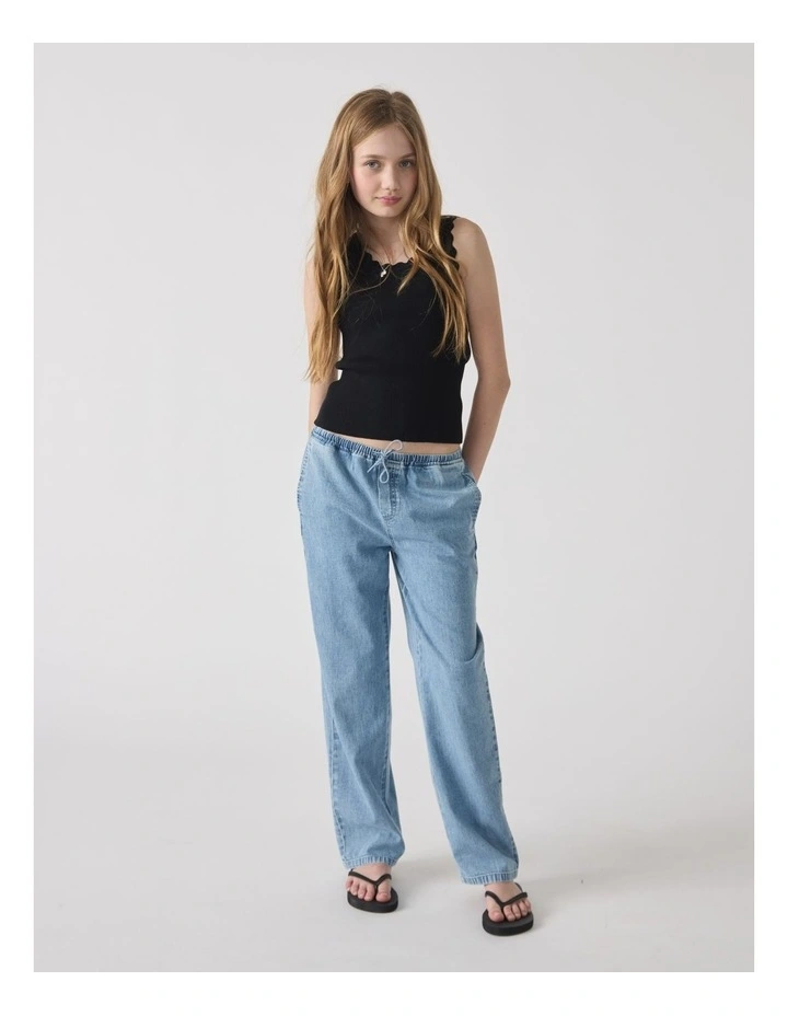 Girls Ruby Scallop Edge Tank image 1