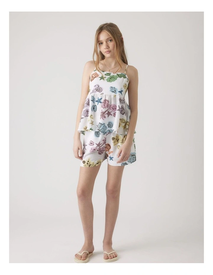 Millie Beach Short in White image 1