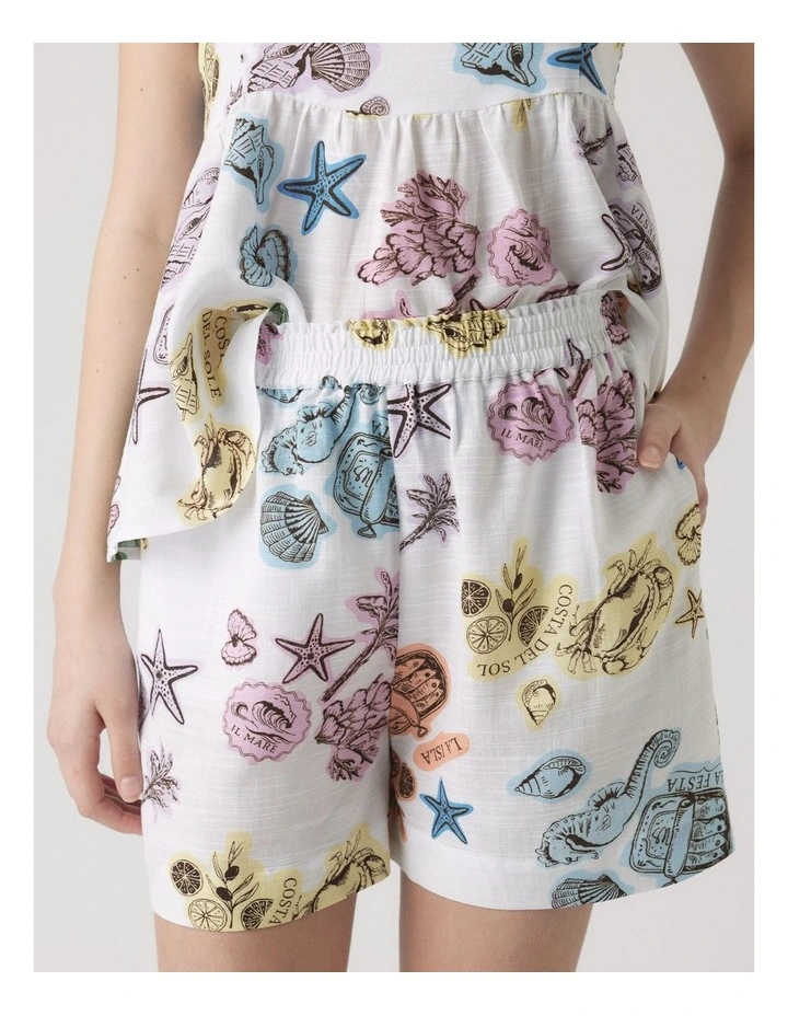 Millie Beach Short in White image 3