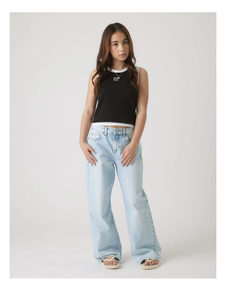 Harper Monogram Tank in Black image 1