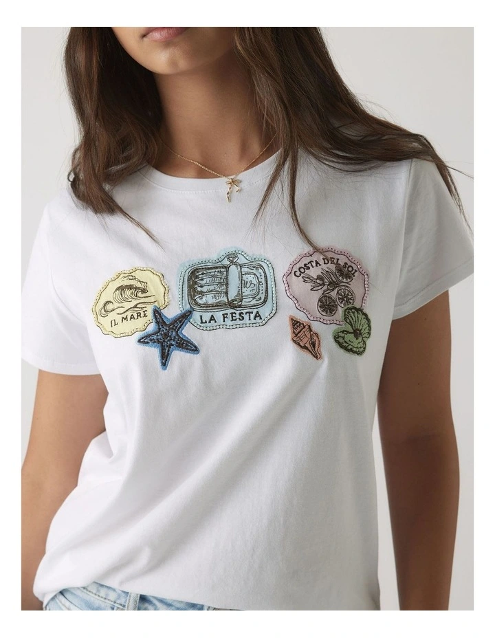 Girls Beach Embellished Tee image 3