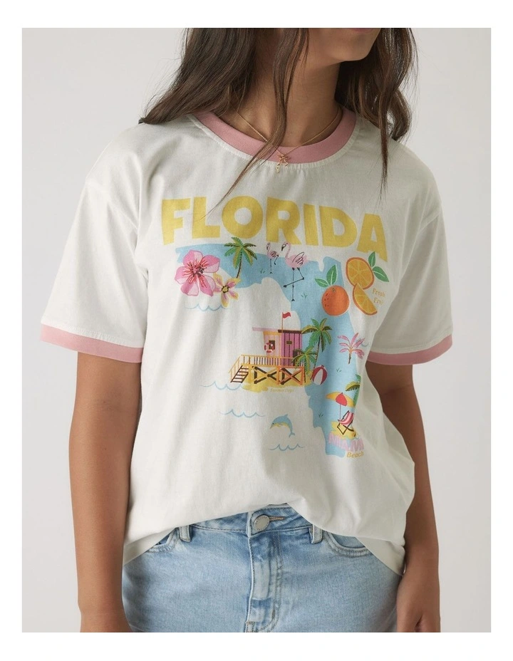 Girls Florida Oversized Tee image 3