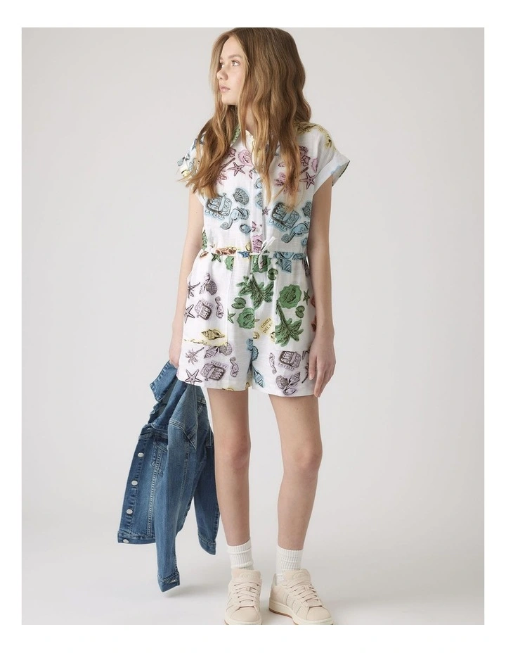 Girls Frankie Printed Playsuit image 1