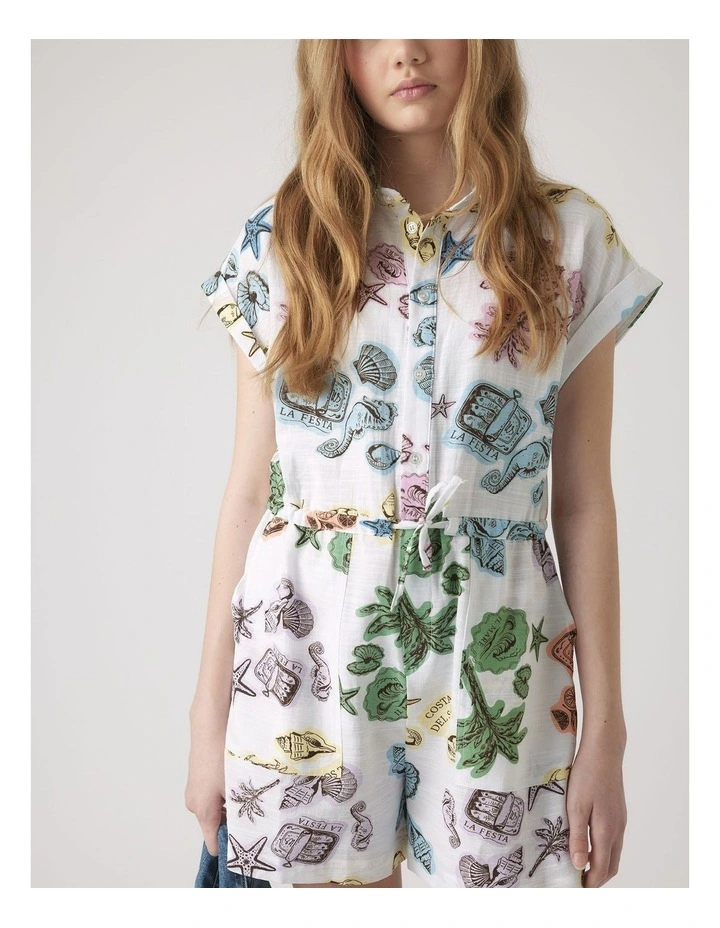 Girls Frankie Printed Playsuit image 3