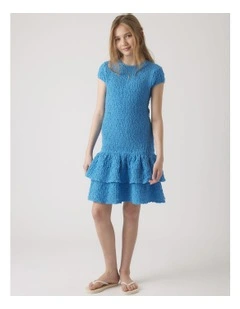 Girls Alessia Shirred Dress
