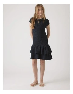 Girls Alessia Shirred Dress