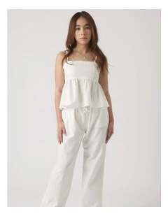 Nina Summer Pant in Vanilla