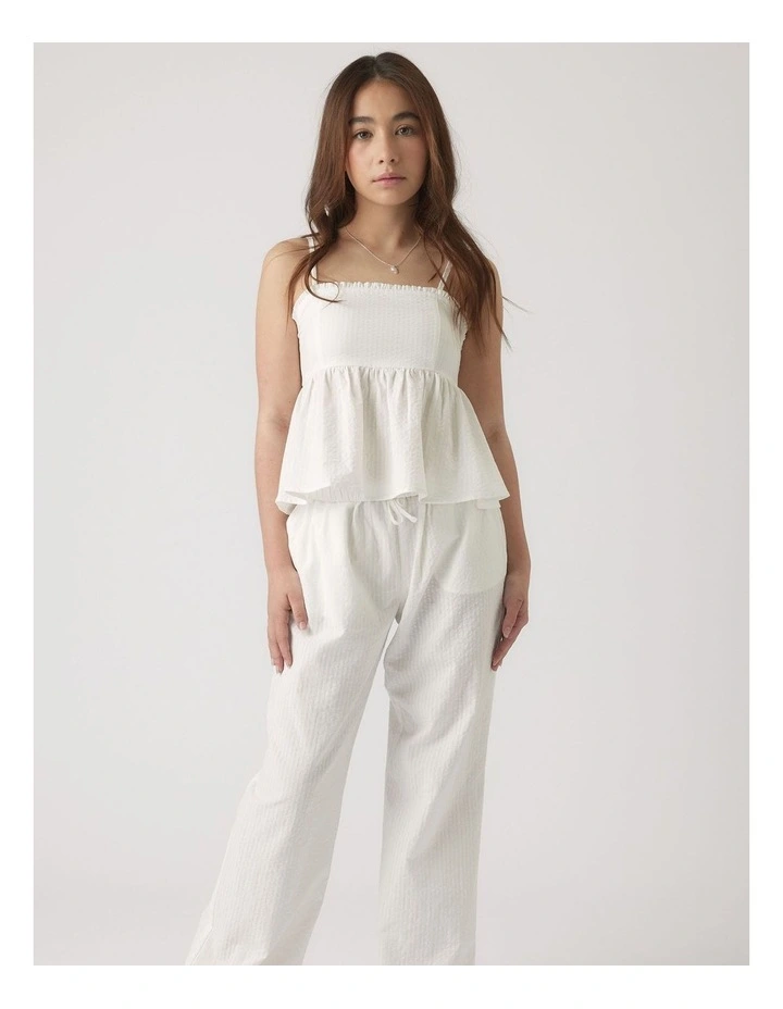 Nina Summer Pant in Vanilla image 1