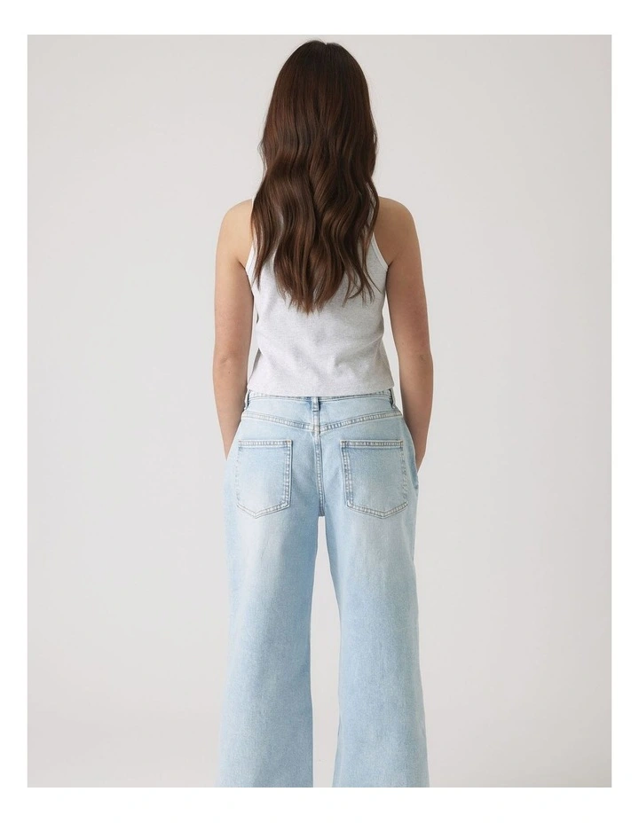 Embroidered Tank Top in Grey image 2