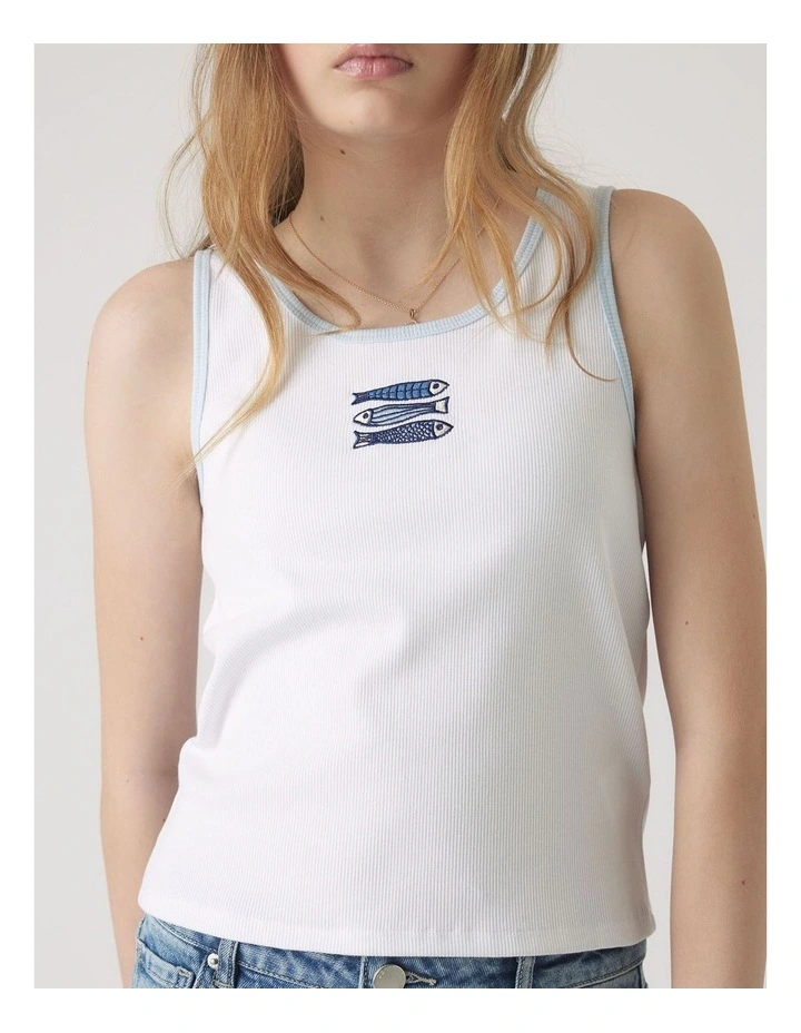 Girls Embroidered Tank image 3