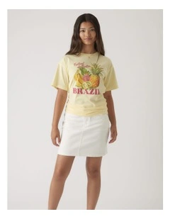 Girls Brazil Oversized Tee