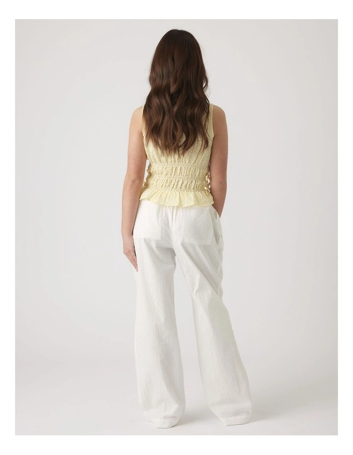 Girls Ash Gingham Tie Top image 2