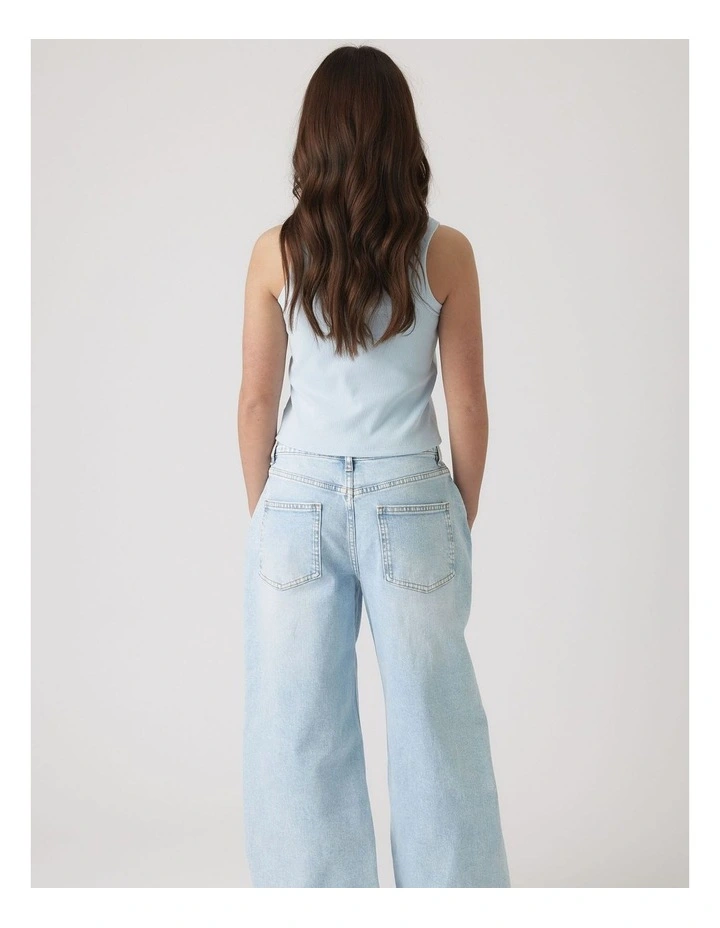 Harper Logo Tank in Blue image 2