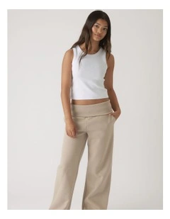 Girls Rolled Waist Track Pant