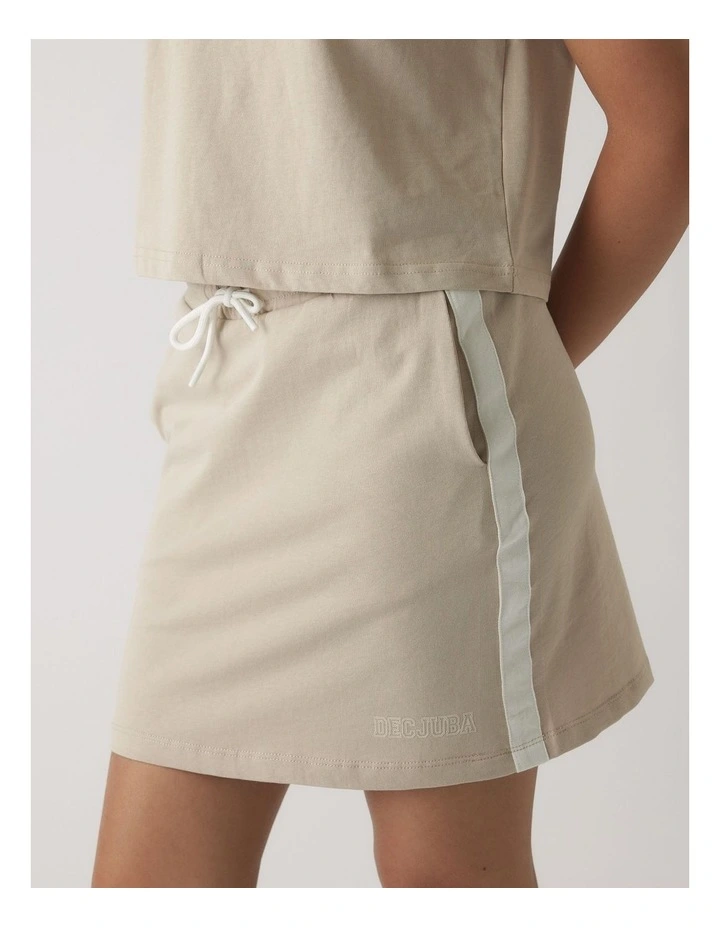 Pull On Skirt in Beige image 3
