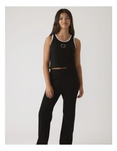 Cropped Tank in Black
