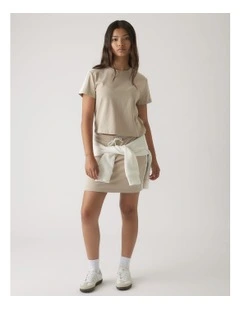 Boxy Tee in Beige