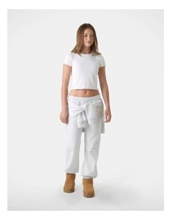 Elastic Cuff Track Pant in Grey