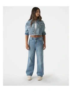 Hailey Wide Leg Jeans in Blue