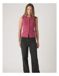 Molly Knit Vest in Pink