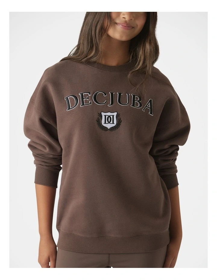 Oversized Sweat in Brown image 3