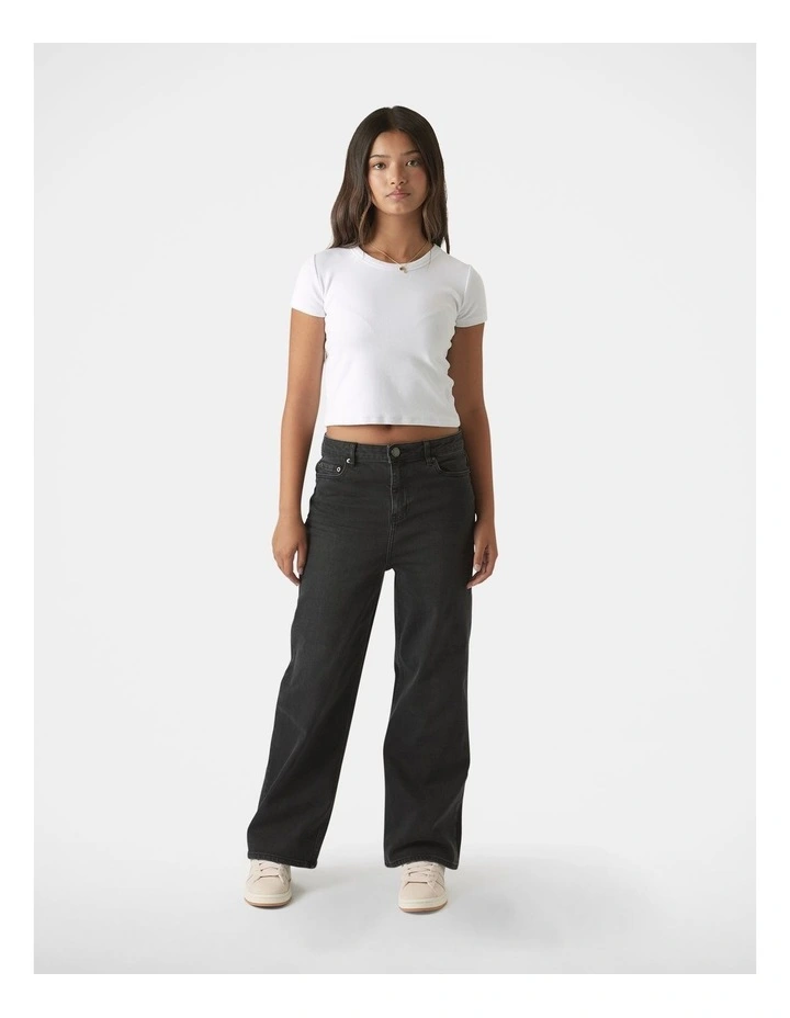 Hailey Extra Long Jeans in Washed Black image 1