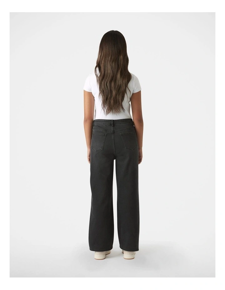 Hailey Extra Long Jeans in Washed Black image 2