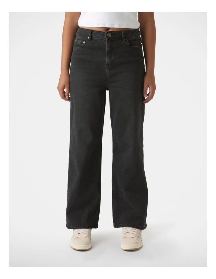 Hailey Extra Long Jeans in Washed Black image 3