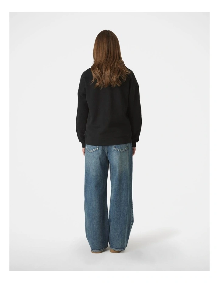 Oversized Hoodie in Black image 2