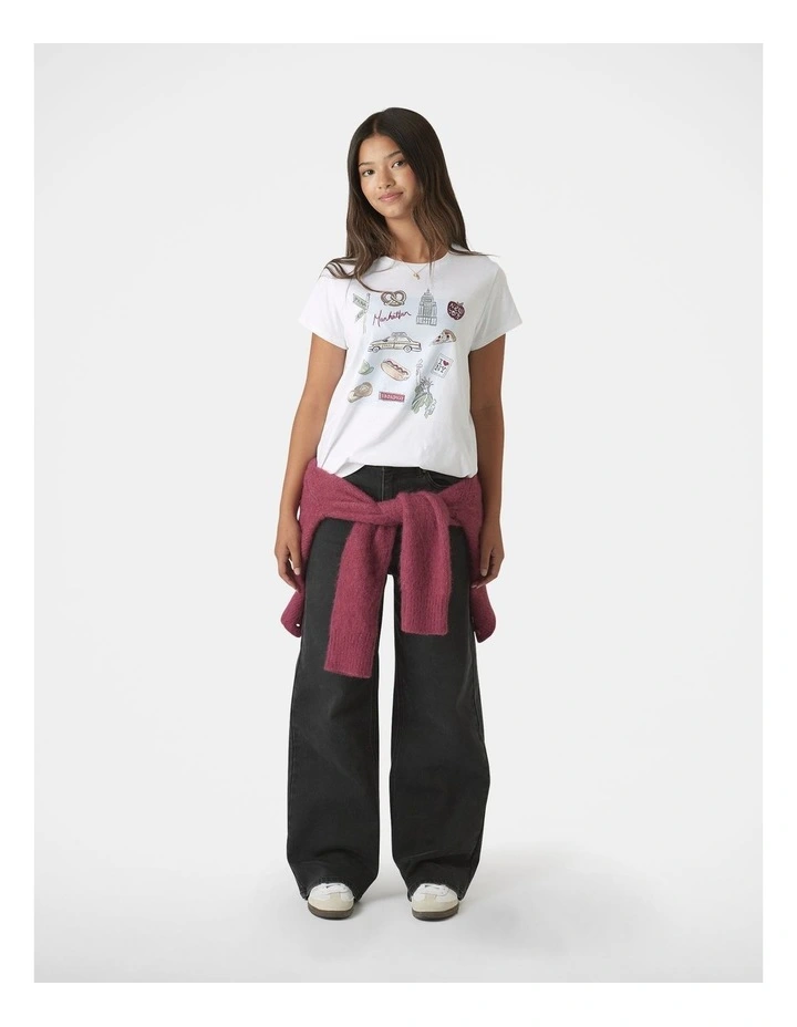 New York City Tee in White image 1