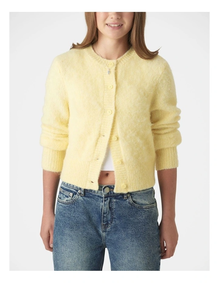 Girls Mia Fluffy Cardigan image 3
