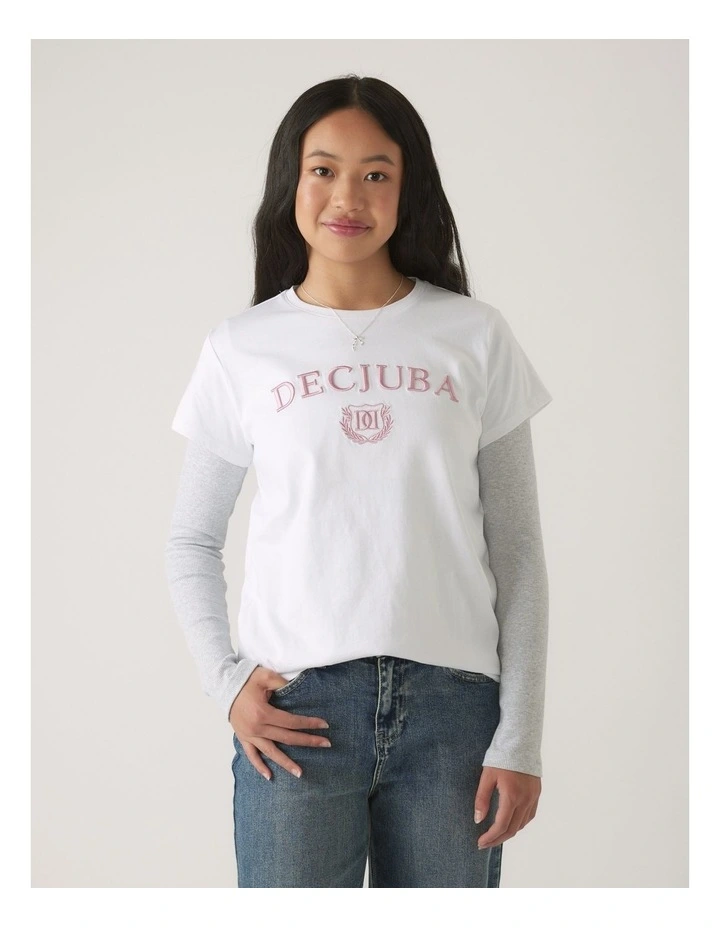 Heritage Tee in White image 3