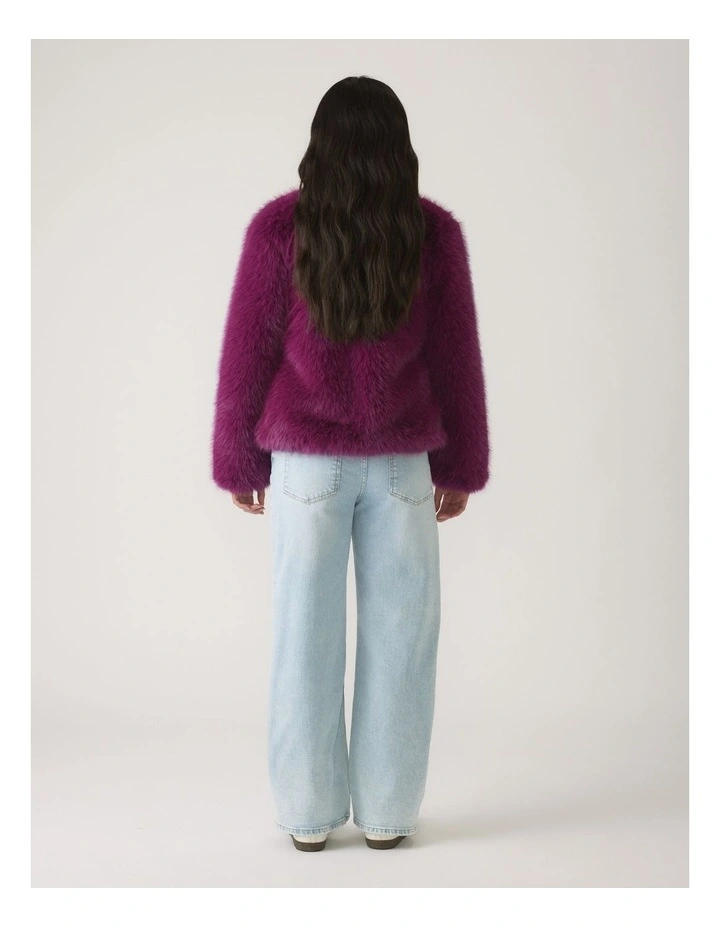 Girls Natasha Faux Fur Jacket image 2