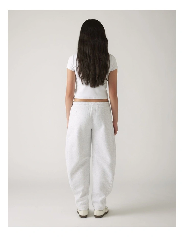 Barrel Leg Track Pant in Grey image 2