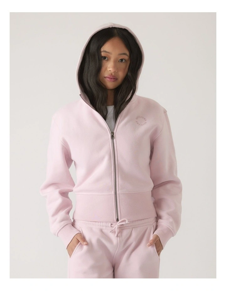 Girls Cropped Zip Hoodie image 3