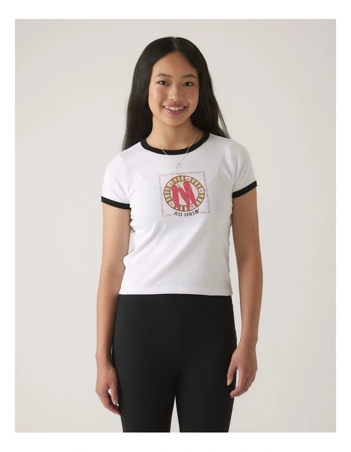 Girls Chillies Ringer Tee image 3