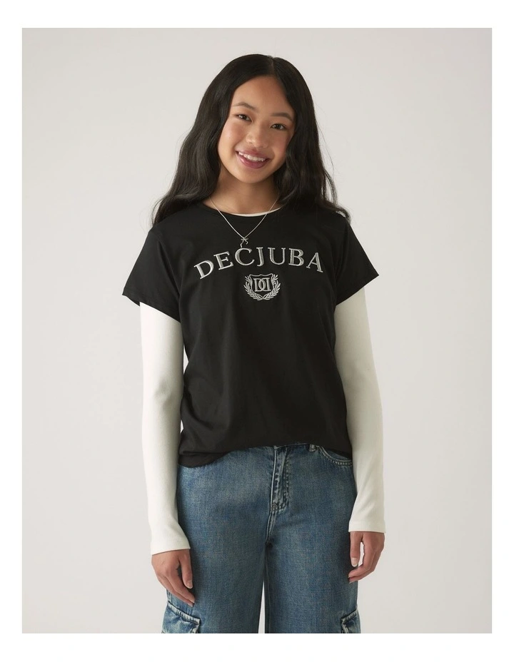 Heritage Tee in Black image 3