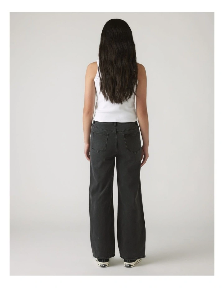 Hailey Extra Long Jeans in Black image 2