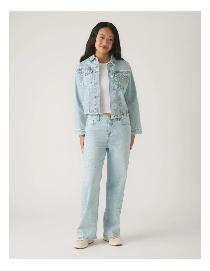 Hailey Extra Long Jeans in Blue image 1
