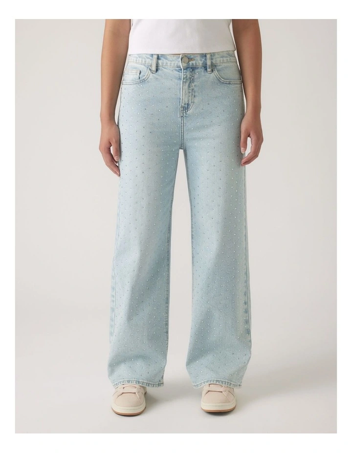 Hailey Extra Long Jeans in Blue image 3