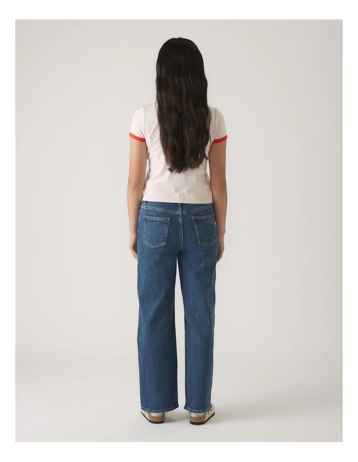 Cropped Ringer Tee in Multi image 2