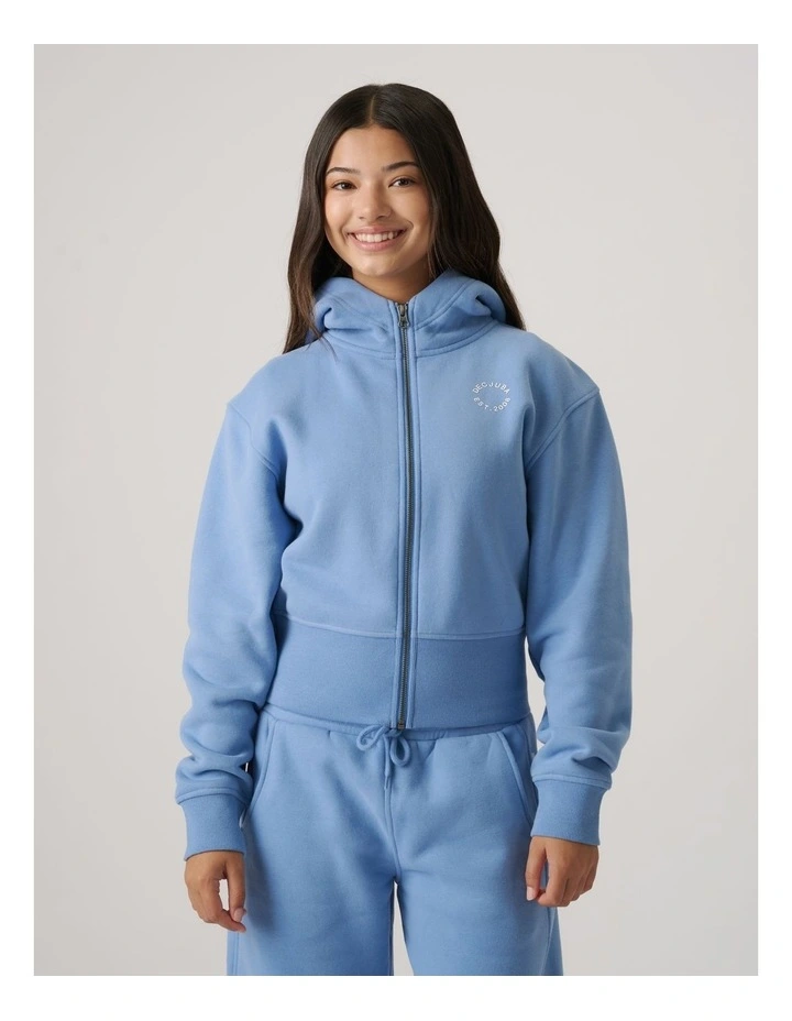 Girls Cropped Zip Hoodie image 3